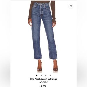 AGOLDE Women's Blue Jeans Size 22/00/XXS